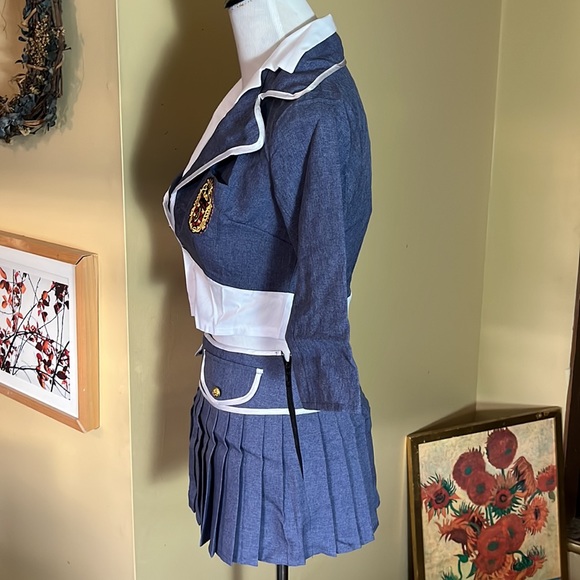 Vtg Sexy SchoolGirl Size XS/ Small Charm Schooled by Delicious Crop Blazer Skirt - Picture 6 of 16